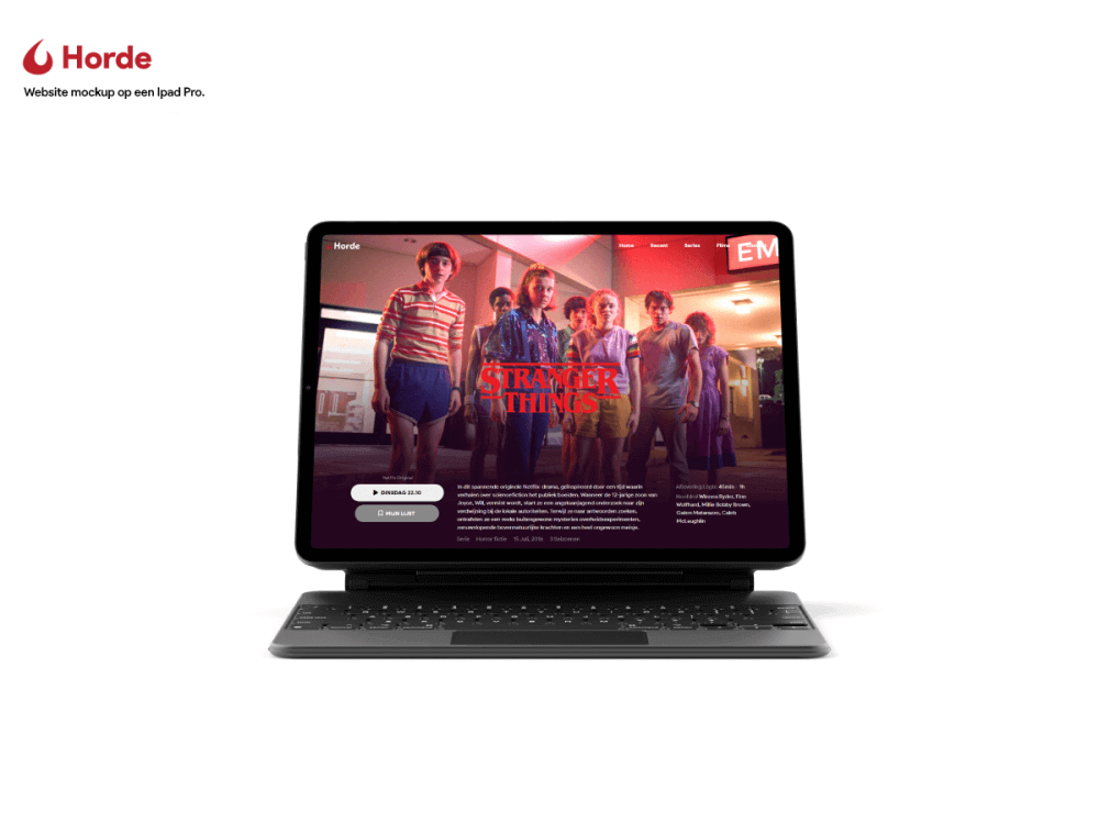 ipad website mockup